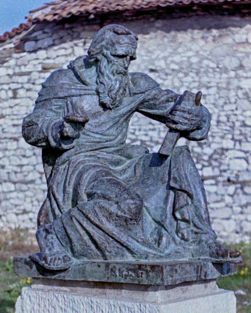 Statue im Onufri-Museum, Berat, Albanien