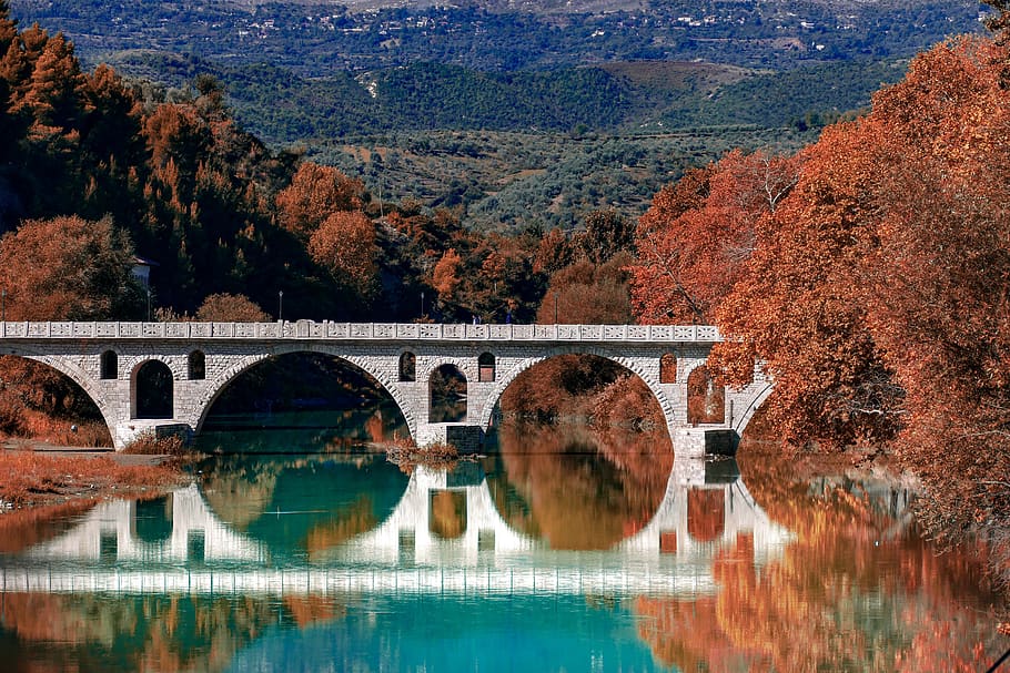 Gorica-Brücke in Berat, Albanien