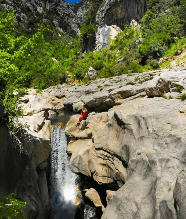 Zeza Wasserfall, Kruje, Albanien